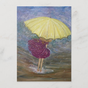 Carte de voeux vierge "Raindance"