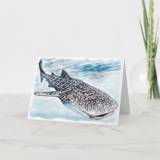 Carte de vœux vierge représentant une Requin Balei