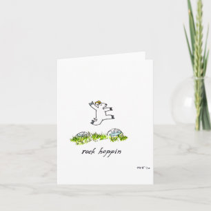 Carte de voeux vierge "Rock Hoppin"