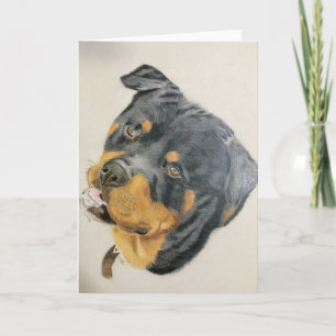 carte de vœux vierge Rottie