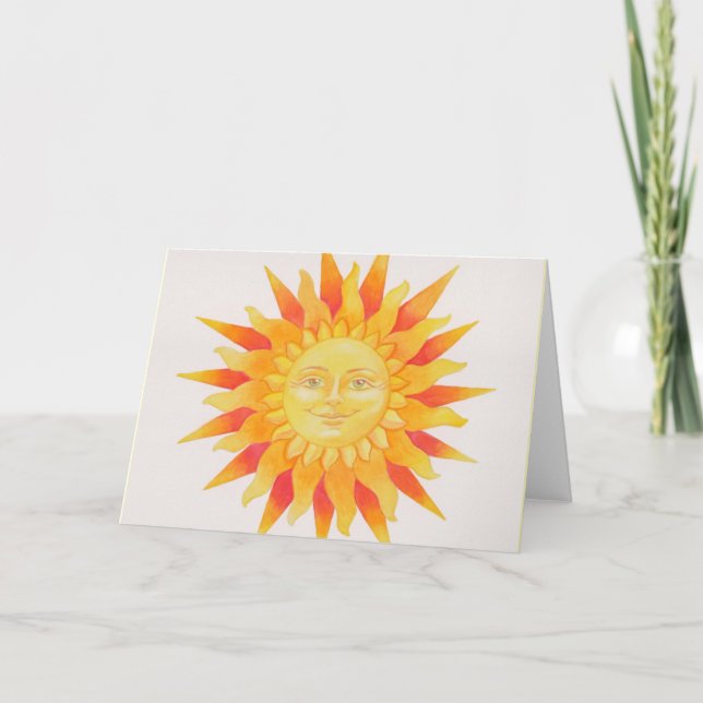 Carte de voeux vierge Sol (Devant)