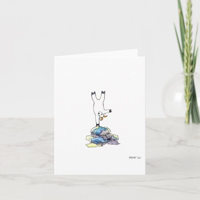 Carte de voeux vierge "Upside" (Devant)