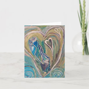 Carte de voeux vierge Valentine Lady