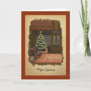 Carte de voeux Vintage Christmas Toy Store