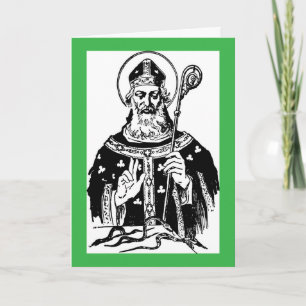 Carte de vœux vintage de la Saint-Patrick