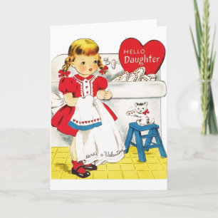 Carte de voeux vintage de la Saint-Valentin