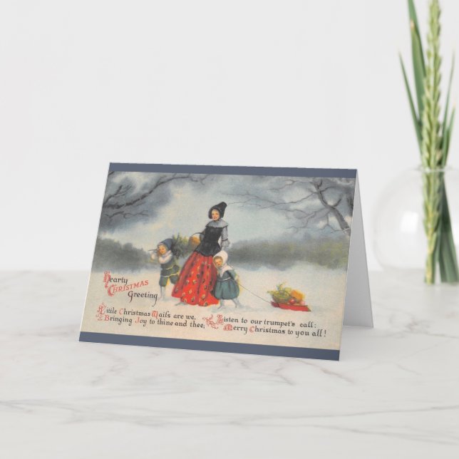 Carte de voeux vintage de Noël (Devant)