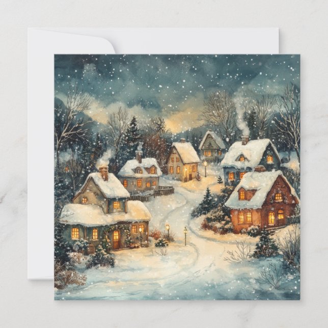 Carte de voeux Vintage de Noël (Devant)