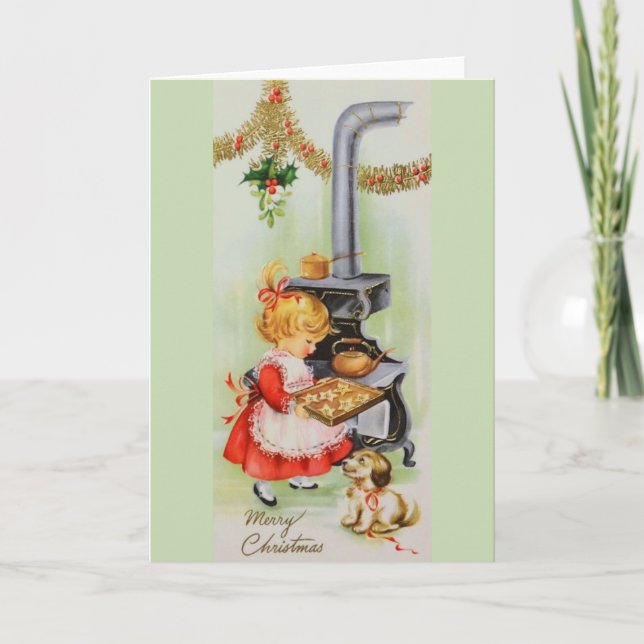 Carte de voeux vintage de Noël (Devant)