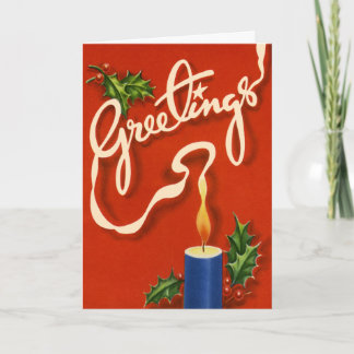 Carte de voeux vintage de Noël