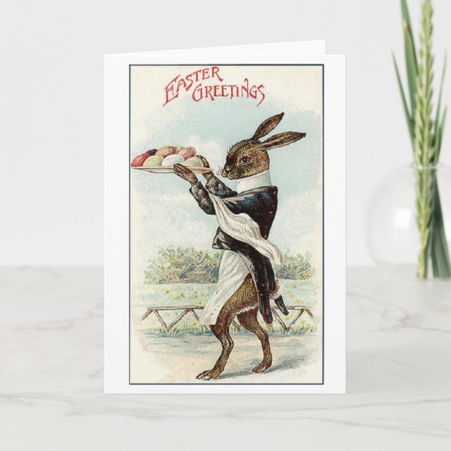 Carte de voeux vintage de Pâques (Devant)