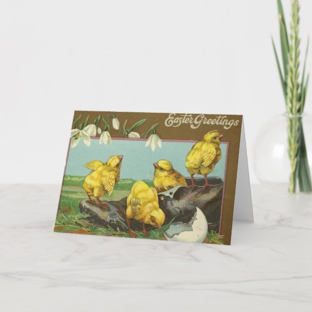Carte de voeux vintage de Pâques (Devant)