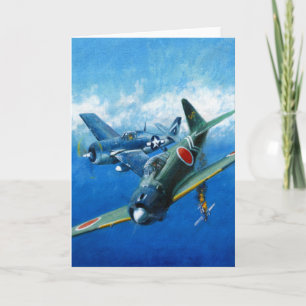Carte de voeux vintage Dogfight