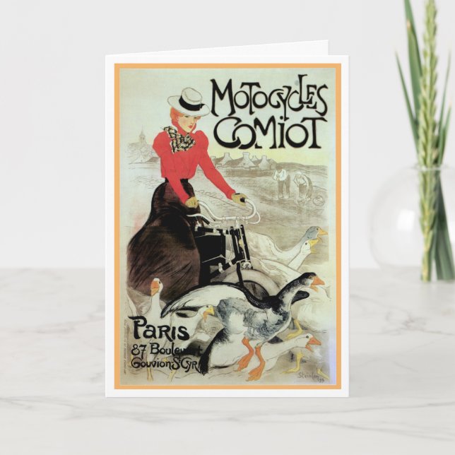 CARTE DE VOEUX VINTAGE DU FRANÇAIS POSTERART (Devant)