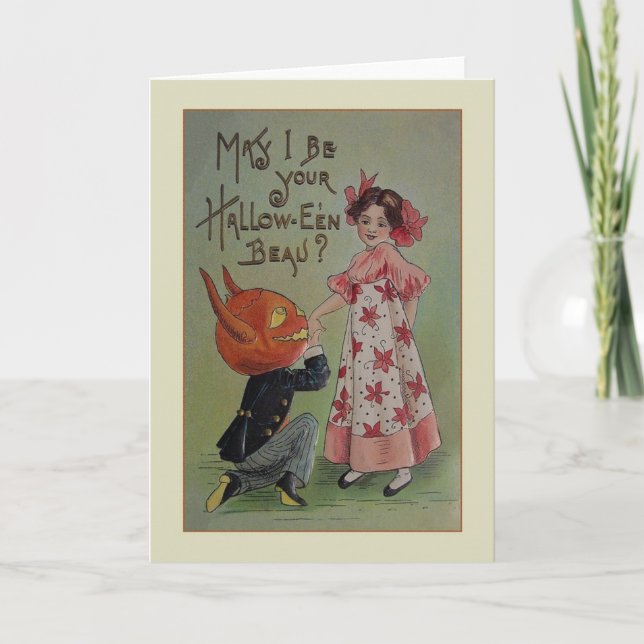 Carte de voeux vintage Halloween (Devant)