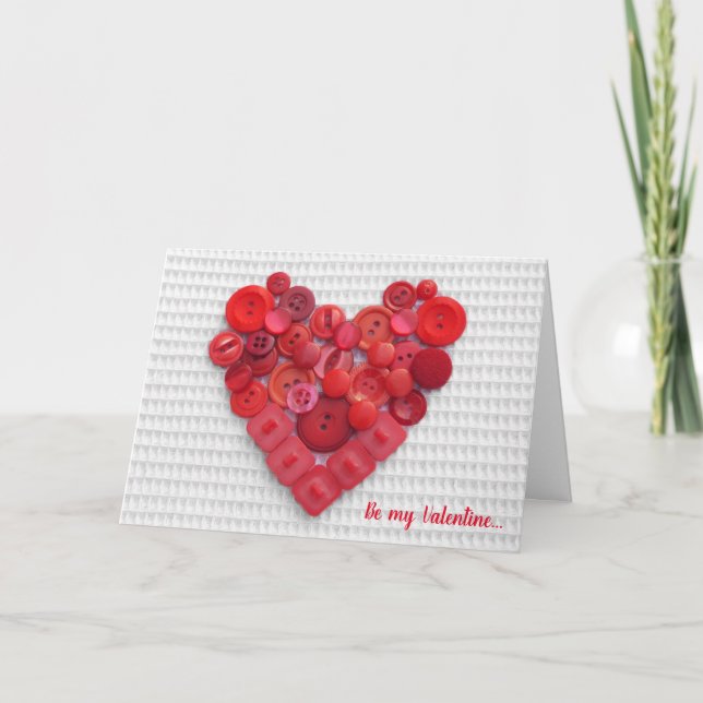Carte de voeux vintage mignonne d'amour de coeur (Devant)