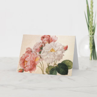 Carte de voeux Vintage Rose d'art