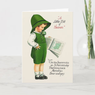 Carte de voeux vintage St. Patrick's Day