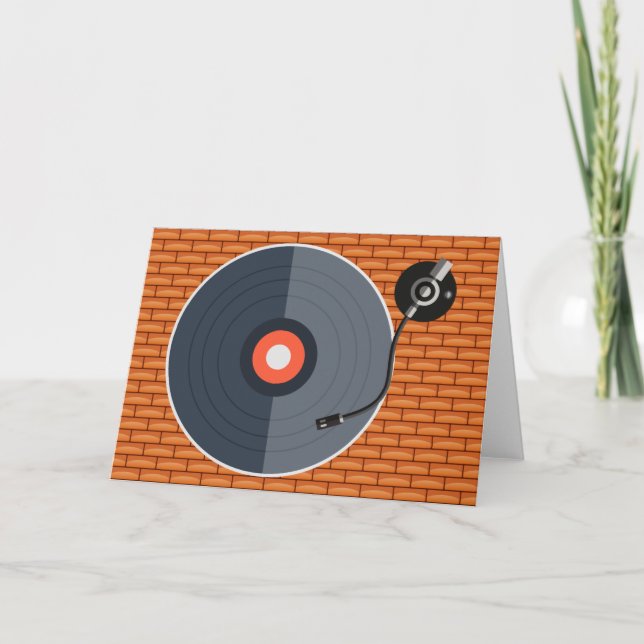 Carte de voeux Vinyl Record (Devant)