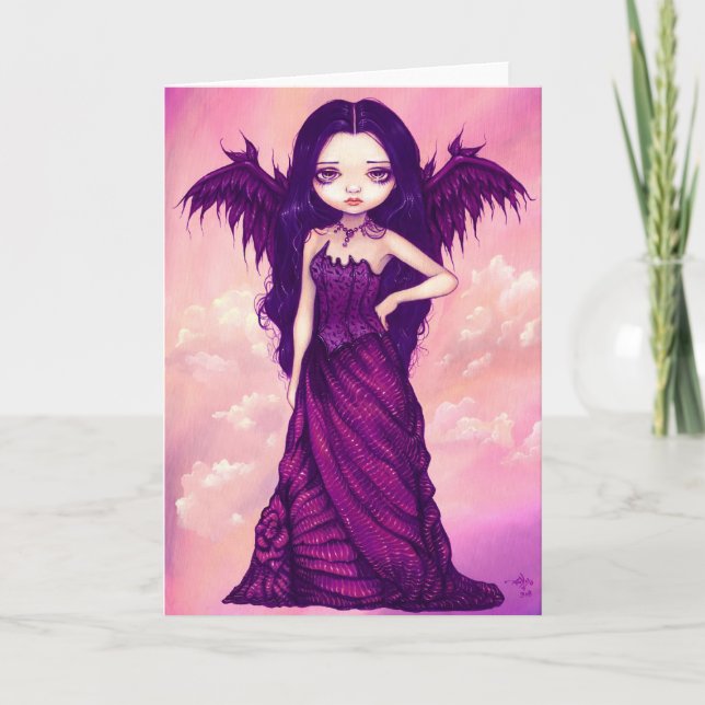Carte de voeux "Violet Angel" (Devant)