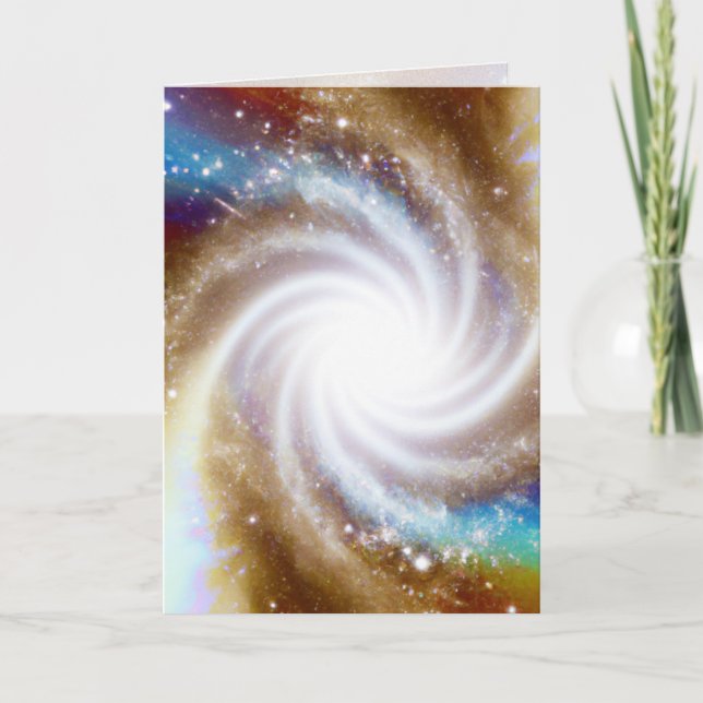 Carte de vœux Vortex, Galaxies (Devant)