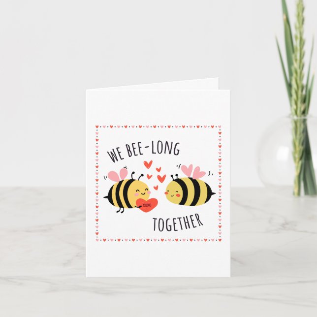 Carte de vœux We Bee-long Together (Devant)