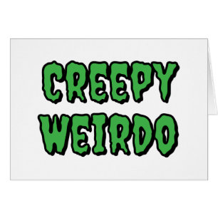 Carte de voeux Weirdo déplaisante