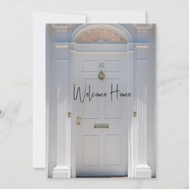 Carte de voeux Welcome Home (Devant)