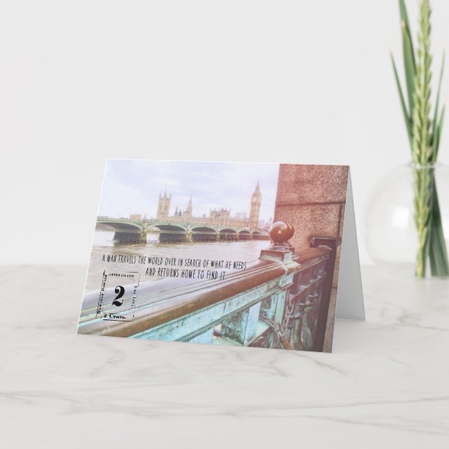 Carte de voeux WEST OF THE THAMES (Devant)