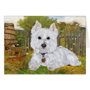 Carte de voeux Westie
