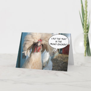 Carte de voeux Whacky de poulet