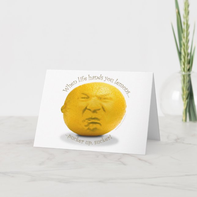 Carte de voeux "When Life Hands You Lemons" (Devant)