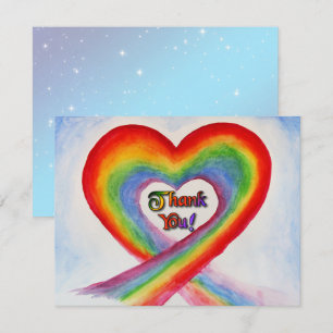 Carte de voeux Whimsical Heart Merci