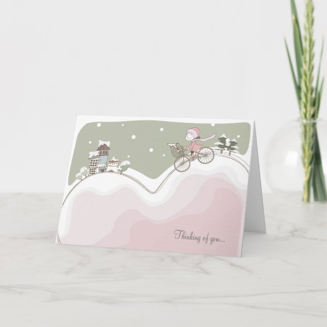 Carte de voeux Whimsical Valentine Love (Devant)