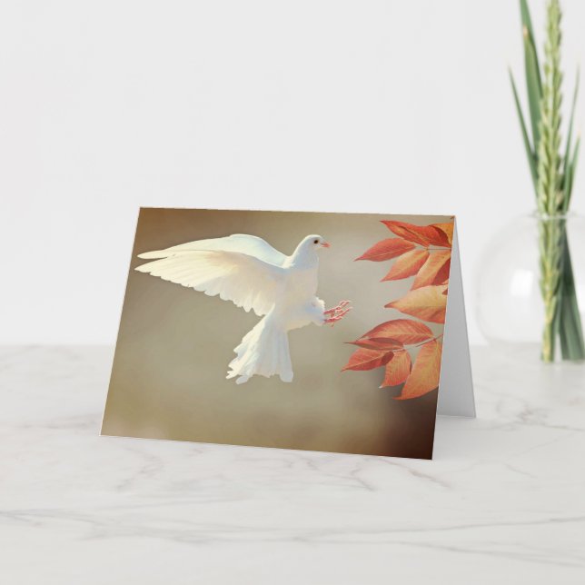 Carte de voeux White Dove (Devant)