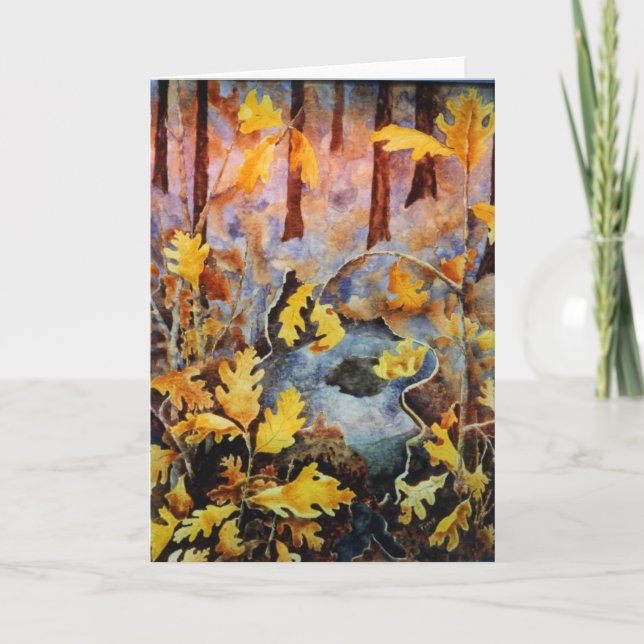 Carte de voeux "White Oak Stump" Road (Devant)