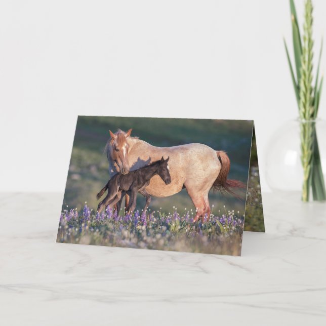 Carte de voeux Wild Horse - Electra & Pandora (Devant)