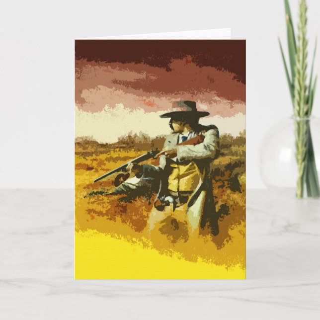 Carte de voeux Wild West Pop Art (Devant)