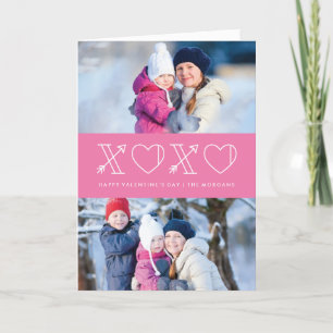 Carte de voeux Xs & Os Valentine's Day - Magenta