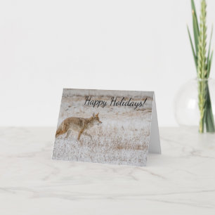 Carte de voeux Yellowstone Coyote