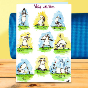 Carte de voeux YOGA par Nicole Janes