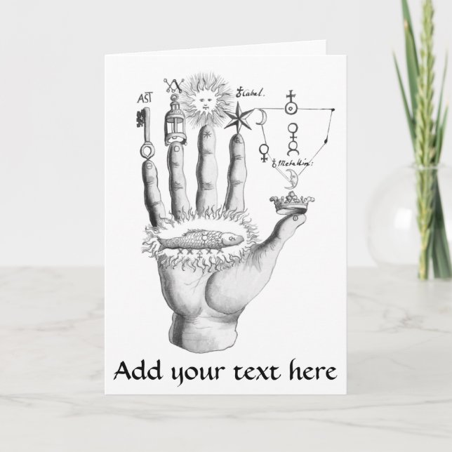 Carte de voeux Zazzle | Symbole d'alchimie (Devant)