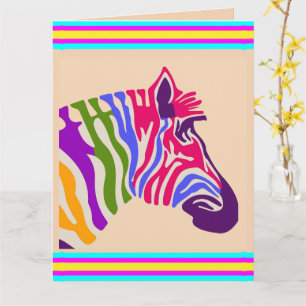 Carte de voeux Zebra