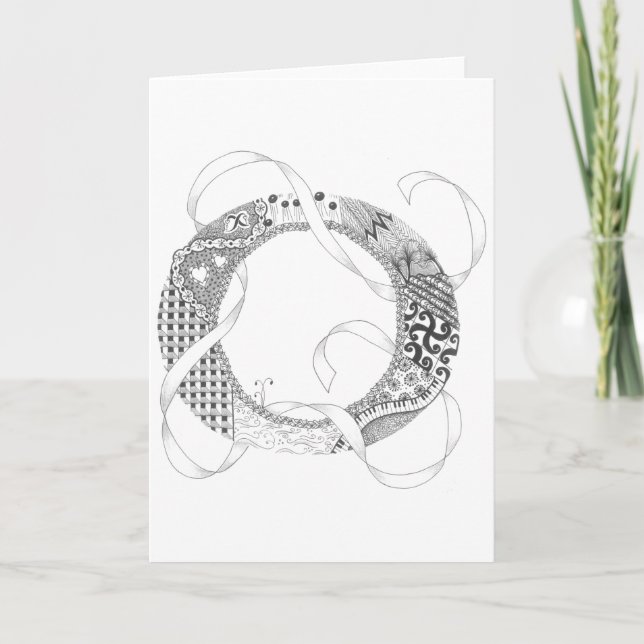 Carte de voeux - Zenletter "O " (Devant)