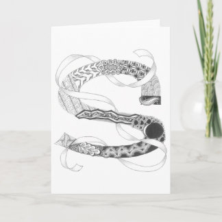 Carte de voeux - Zenletter "S "
