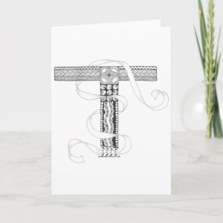 Carte de voeux - Zenletter "T "
