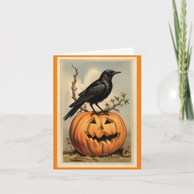 Carte De Voiturage Halloween Et Citrouille (Devant)