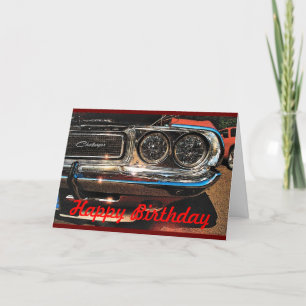 Carte de voiture Muscle Anniversaire