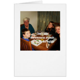 Carte de voyage de démence : Tableau de famille