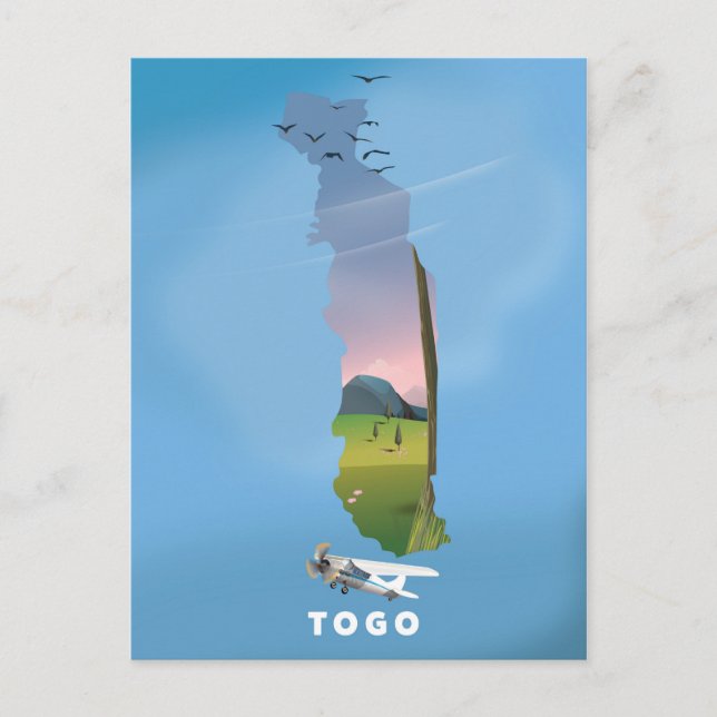 Carte de voyage du Togo (Devant)